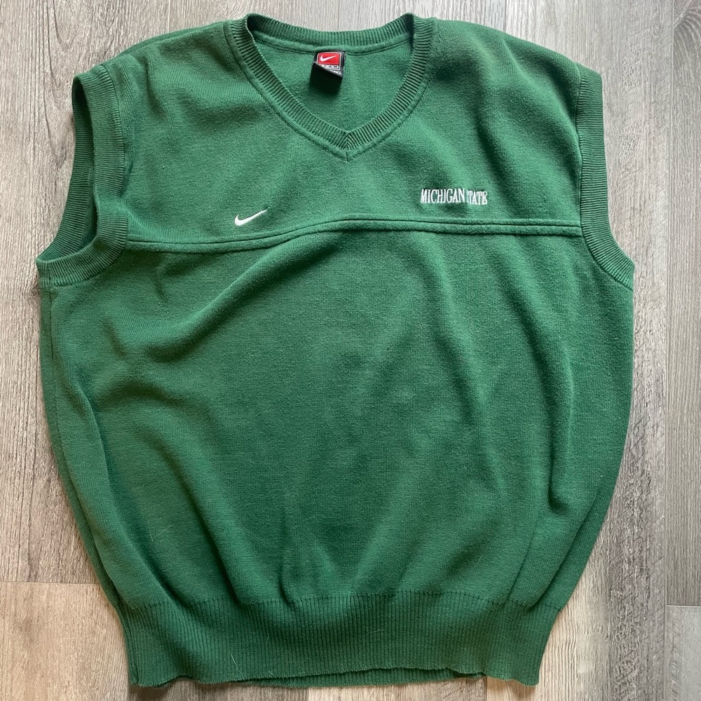 Vintage Nike Michigan State Men's Sweater Vest